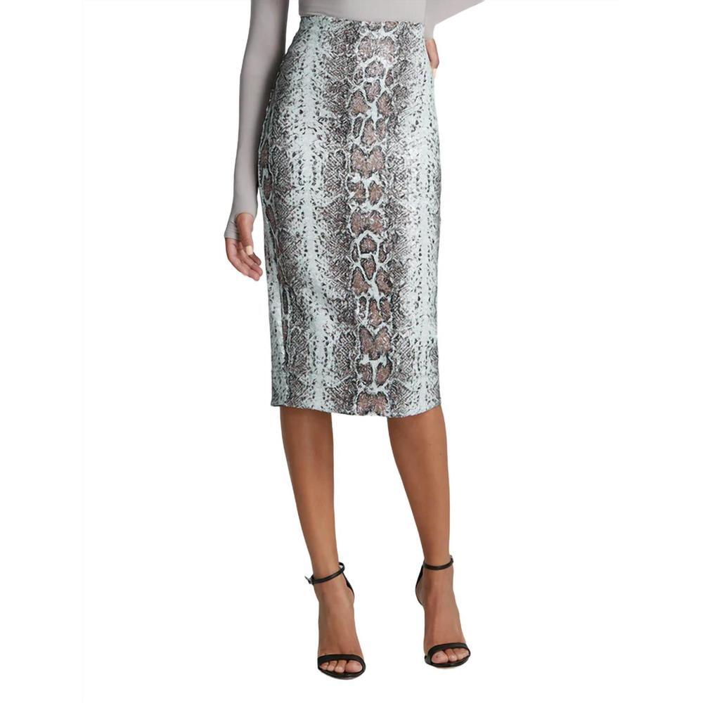 New Commando Sequin Animal Midi Skirt size S in Copper Snake Contemporary Pencil